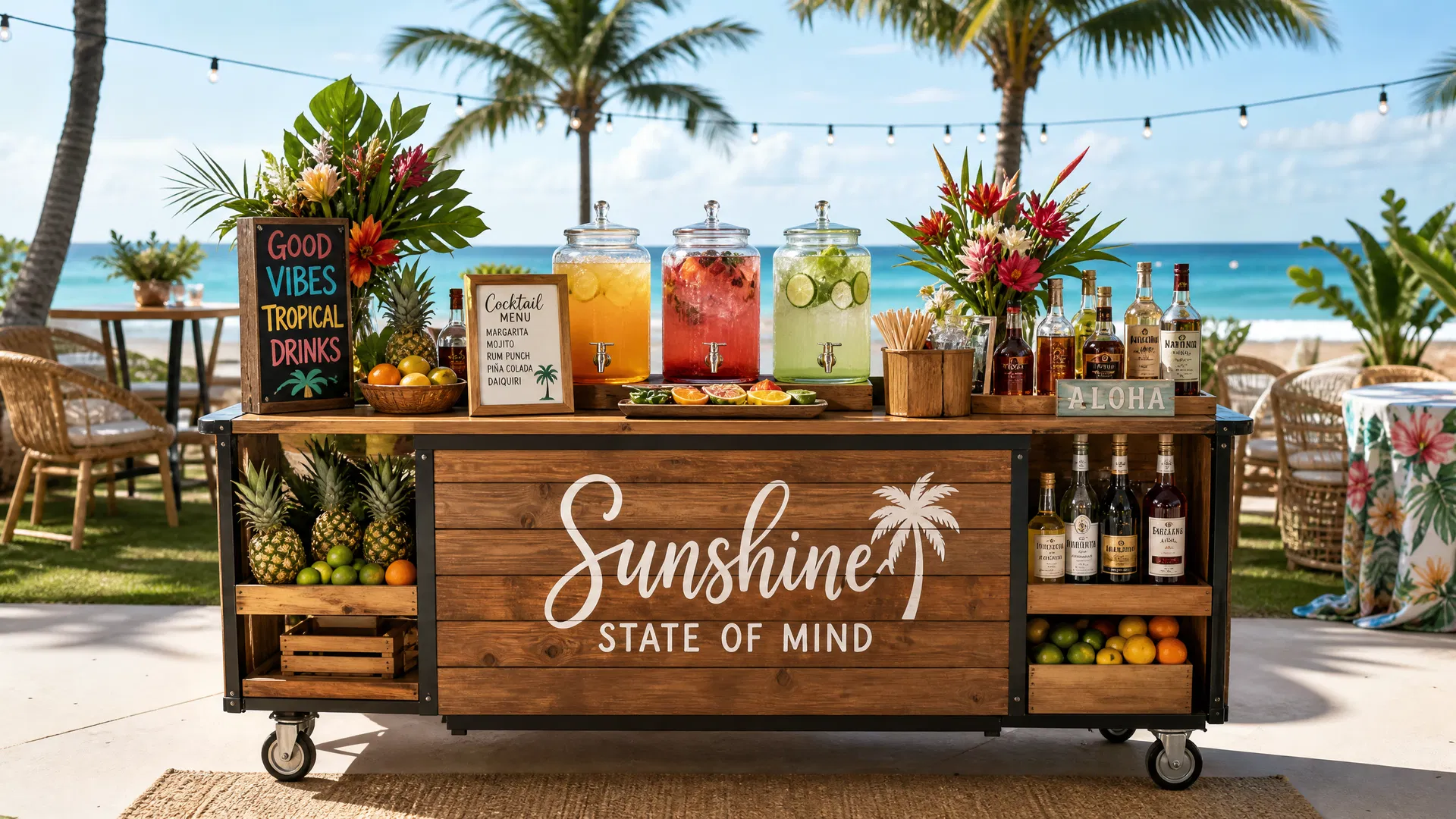 Mobile Bar Rental in Tampa Bay: How to Book a Bar Cart for Your Event
