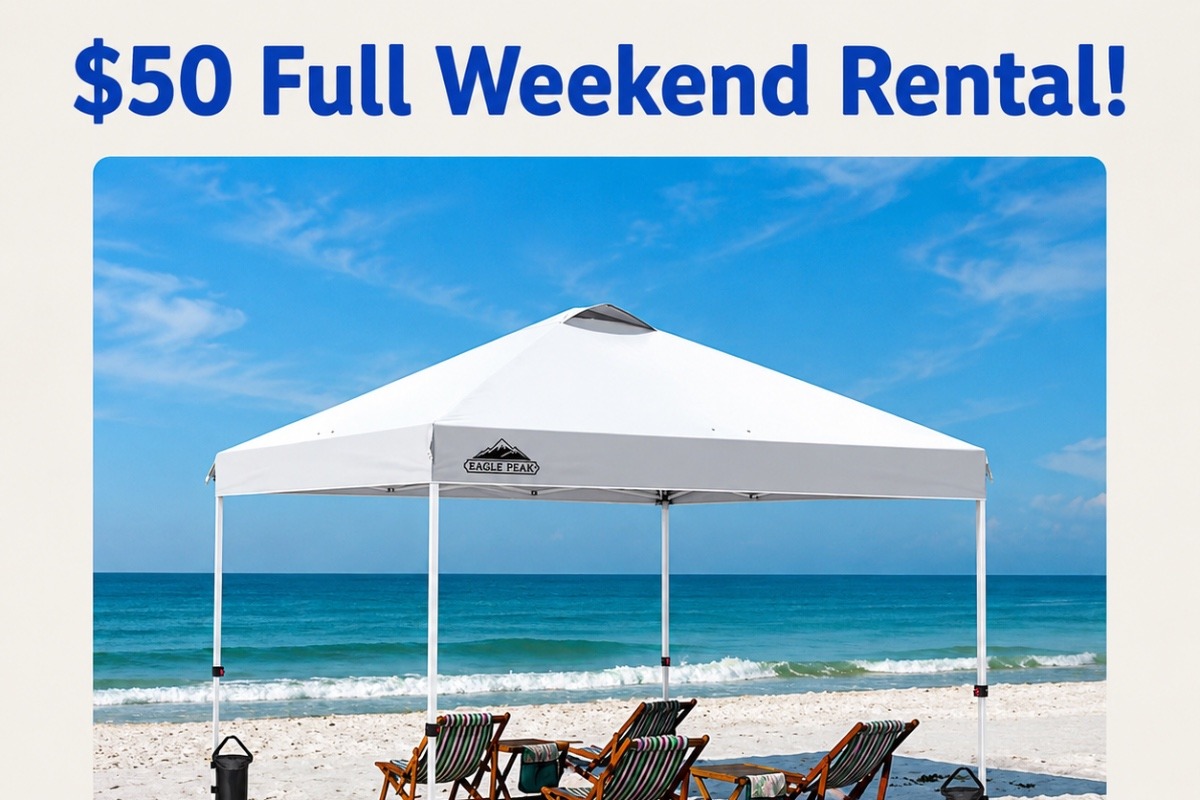 ☀️ EASY 10x10 POP-Up Canopy Tent Rental ☀️