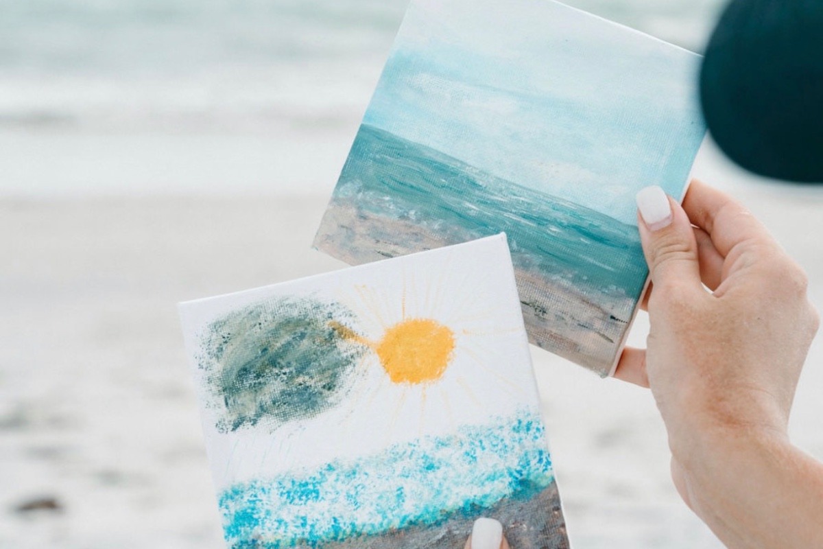 Painting With Ocean Water!