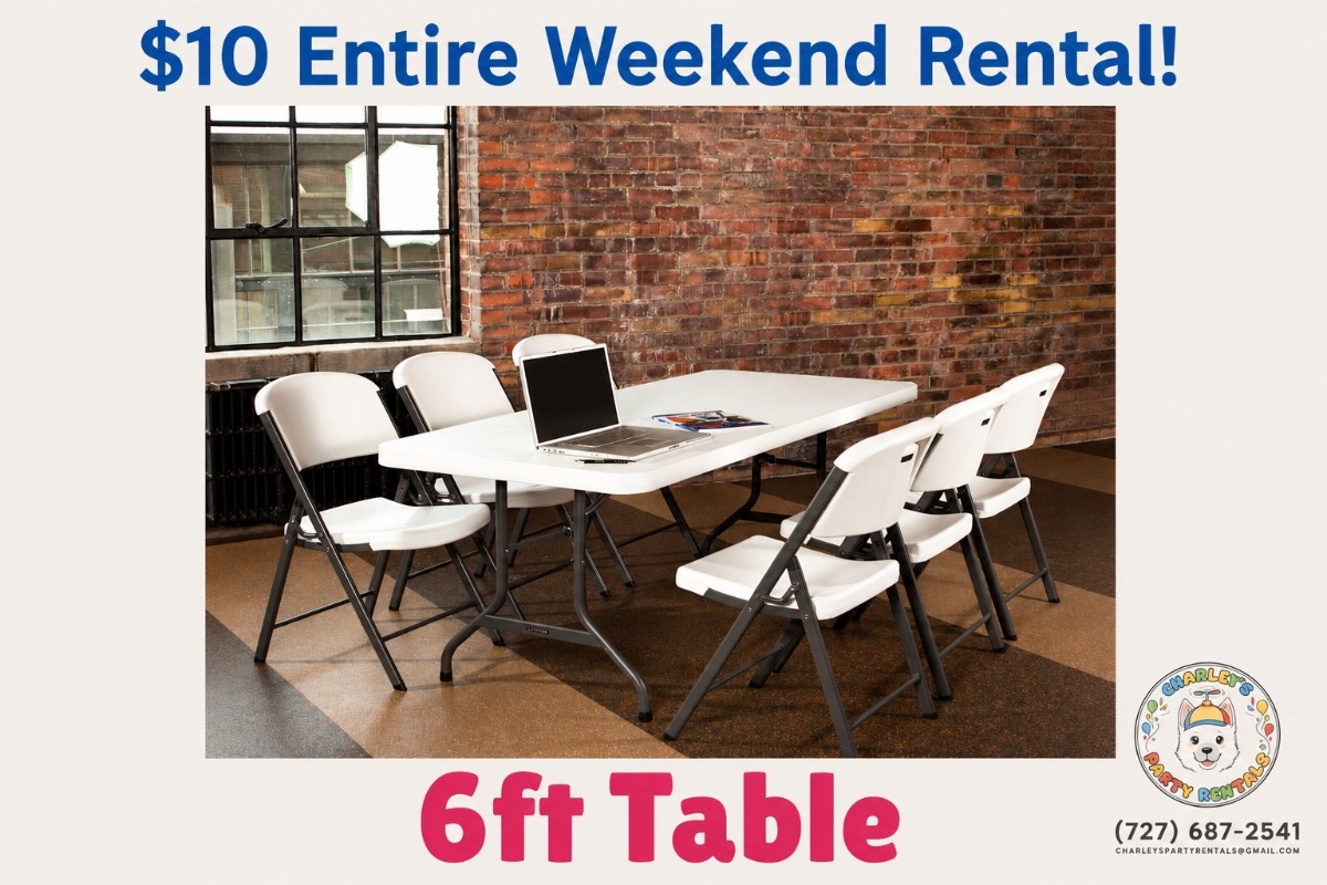 6ft table