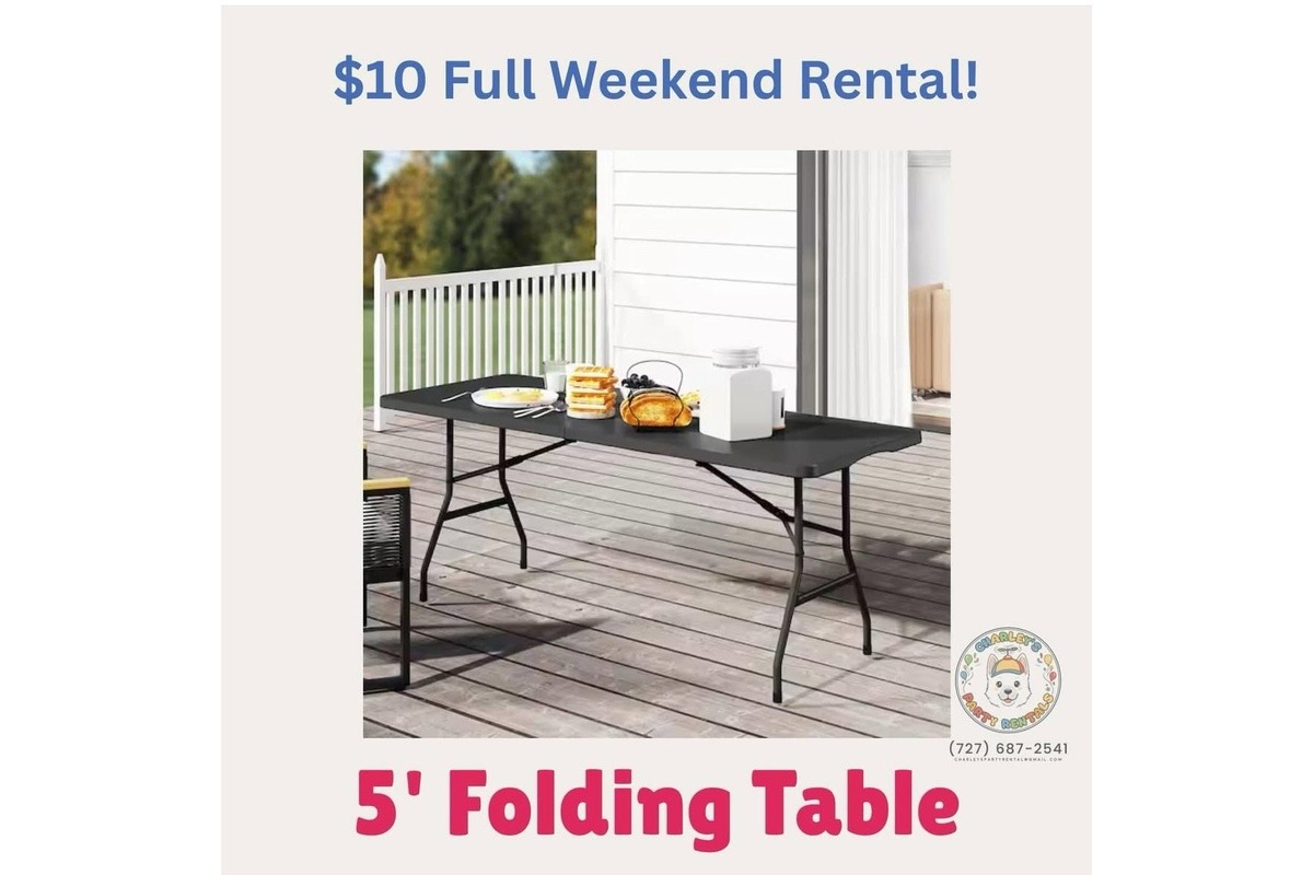 5ft table