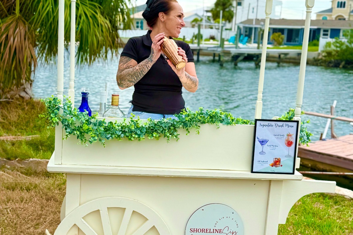Mobile bar cart rental