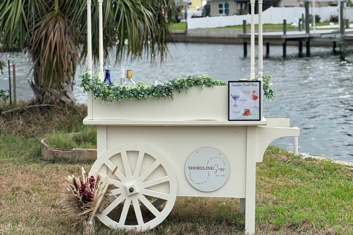Mobile bar cart rental