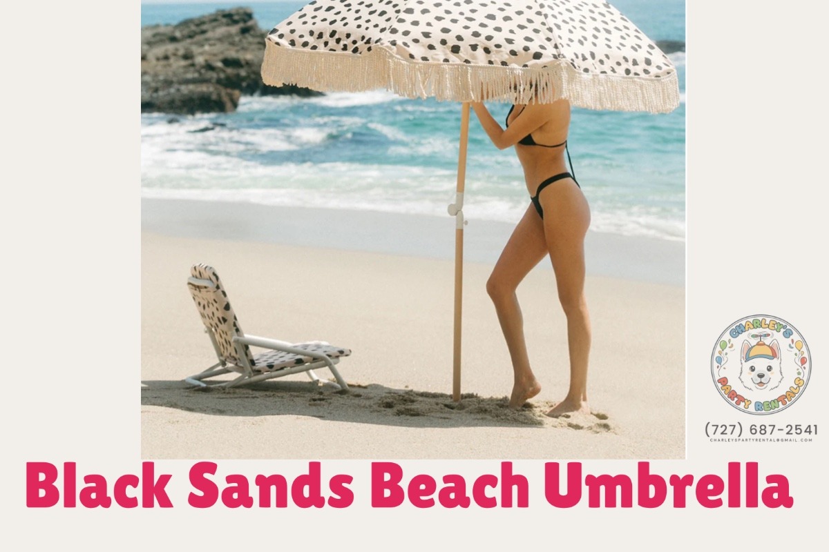 🏖️☀️ Black Sands Beach Umbrella Rental ☀️🏖️