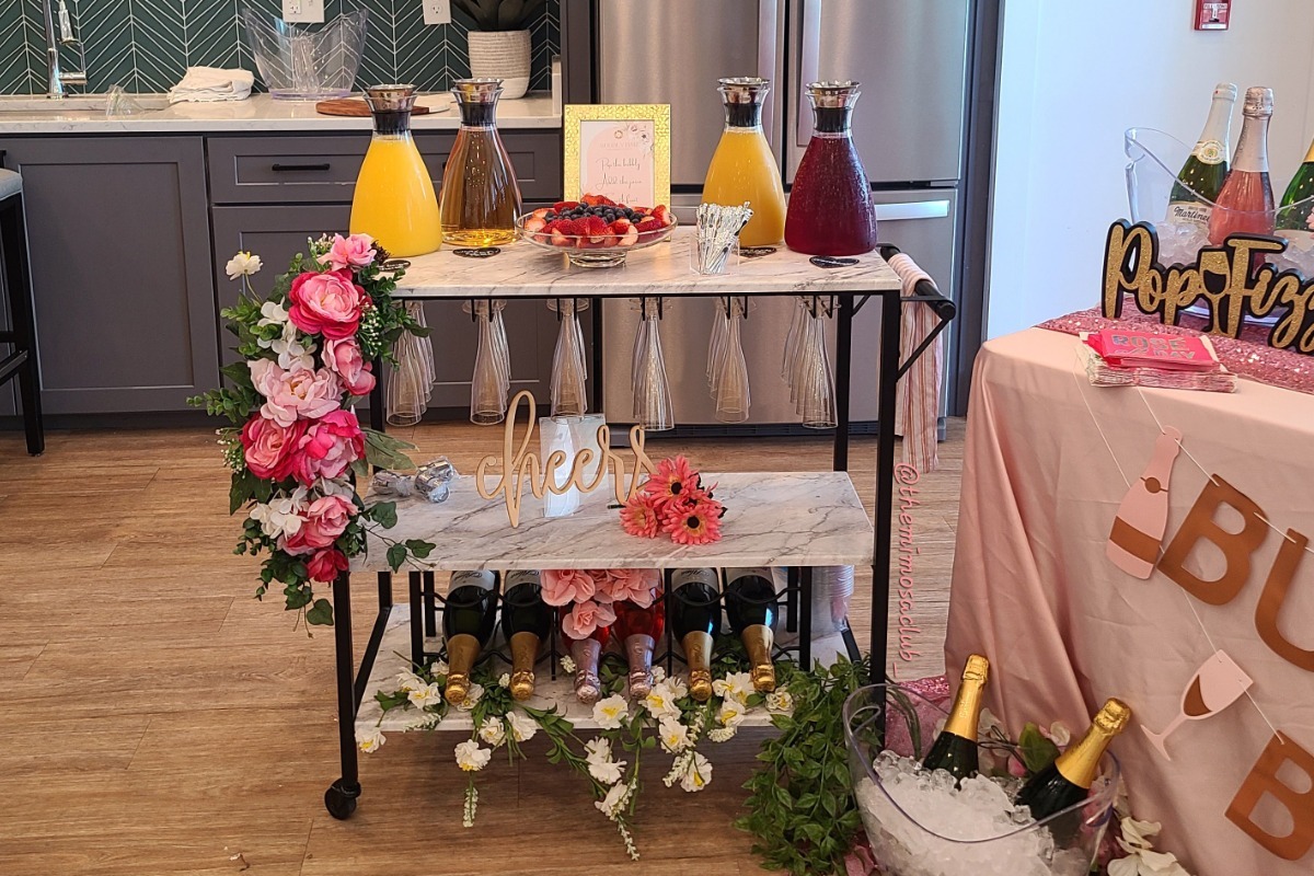 Hampton bar cart rental