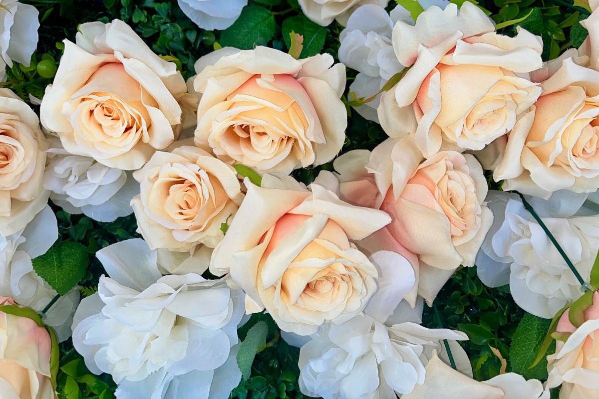 Champagne Luxe Flower Wall