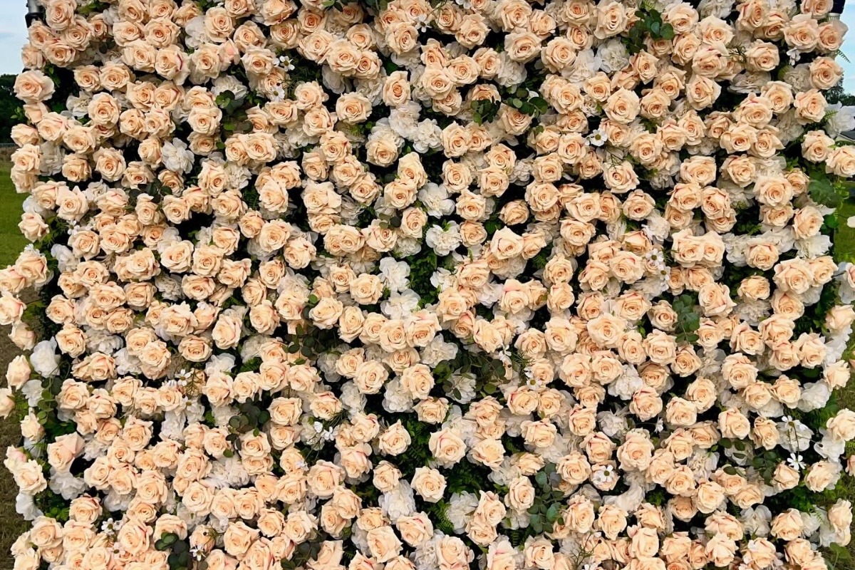Champagne Luxe Flower Wall